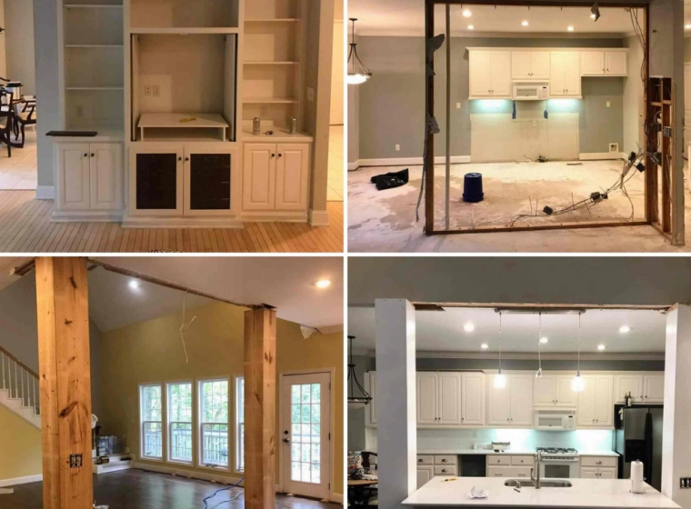 before and after remodelling a kitchen hanceville al